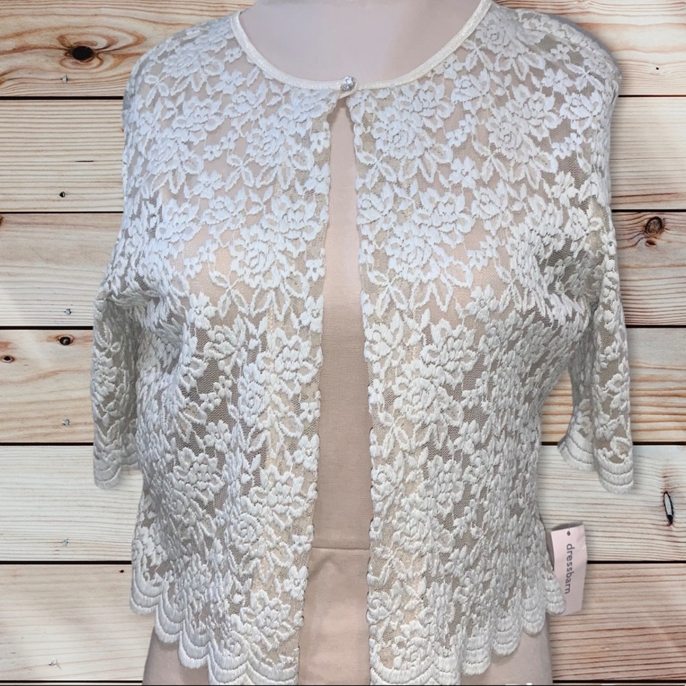 DressBarn 2 piece set dress sleeveless cardigan floral Lace NWT 8 M Bundle Deal - Picture 6 of 14
